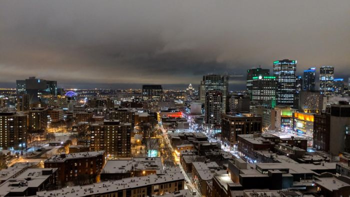 Montréal in winter as seen from my window