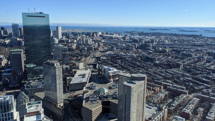 City of Boston as seen from the Skywalk Observatory