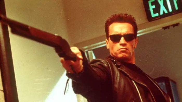 Arnold Schwarzenegger as the Terminator